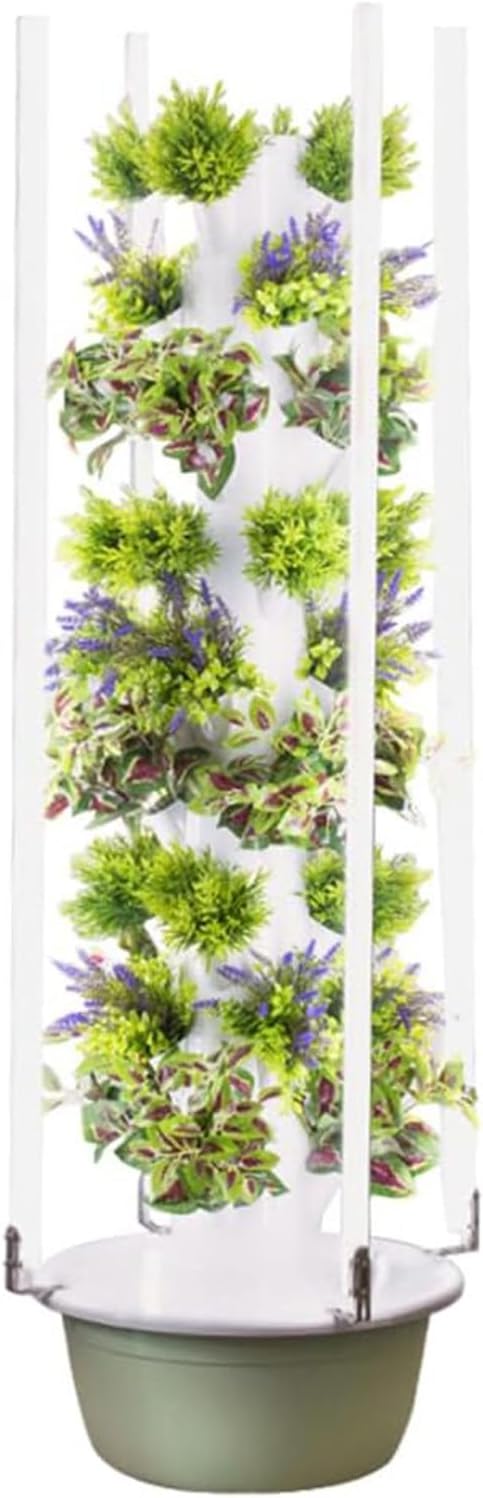 Hydroponics Growing System 5/7/9 Layer Tower Garden Hydroponics Growing System Indoor Smart Garden with LED Light Plants Indoor Hydroponic Vegetable Tower for Gardening Lover7Layer