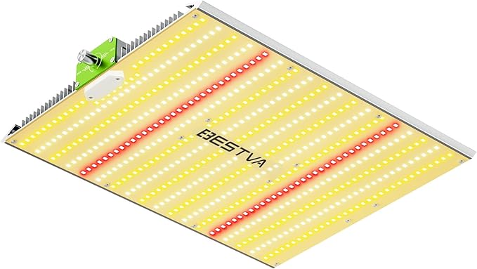 BESTVA BP1000 Dimmable LED Light Full Spectrum Plant Lamp for Indoor Seed Starting Seedlings Vegetables &amp Household Plants