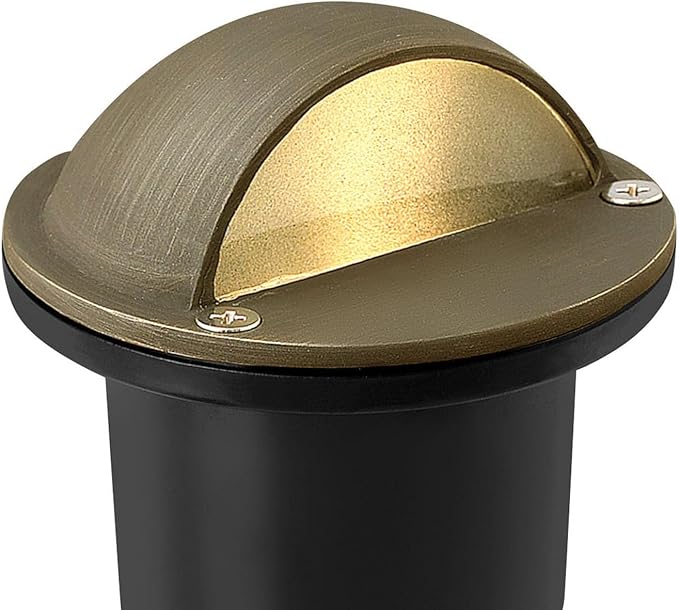 Hinkley Hardy Island 16707MZ Eyebrow LED Well Light Includes Wiring Kit and Anti-Corrosion PVC Burial Sleeve Matte Bronze