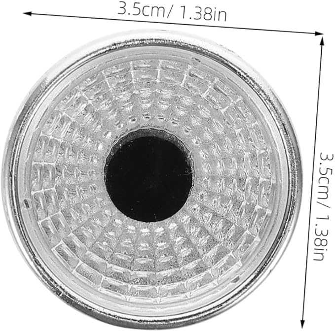 STOBOK 100pcs Decorative Small Spotlight Light Cover for Garden Statues Plastic Lampshade for Animal Dolls Eyes Easy Installation Outdoor Figurine Lighting Black