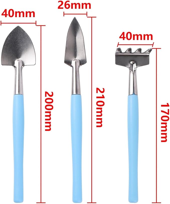 Garden Tool Set for Plants Flower Pot Shovel Rake Spade Tools Plant Weeding(4)
