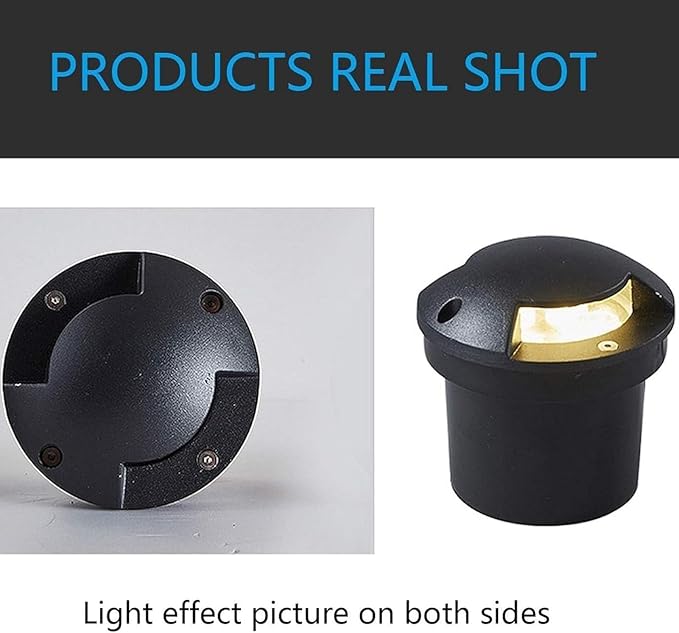 Ground LED Landscape Lamp - 2-Side Glow Path Lighting Low Voltage Recessed Buried Light IP65 Waterproof Outdoor Spotlight (AC85-265V)