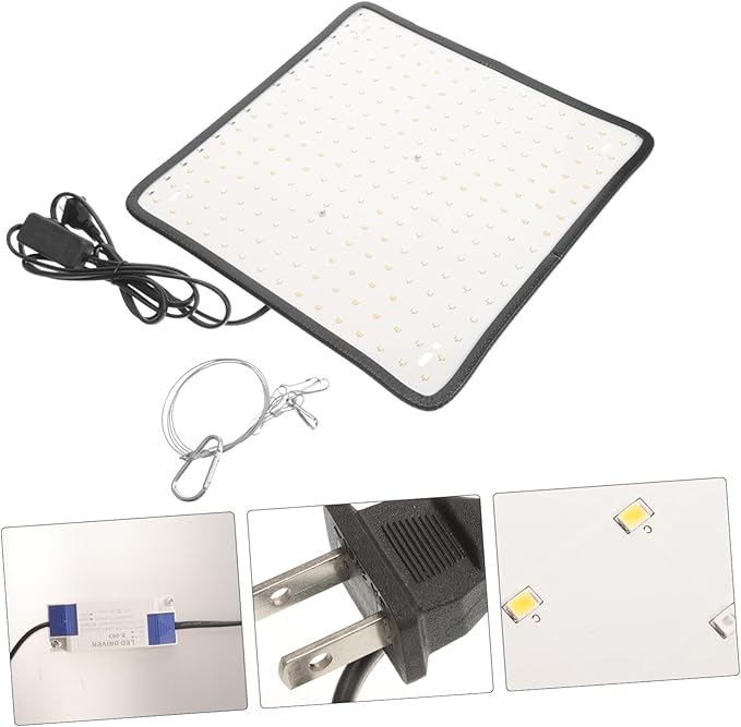 225LED Plant Grow Light Hanging Chain Red White Ultra-Thin Panel for Indoor Plants Dimmable LED Household
