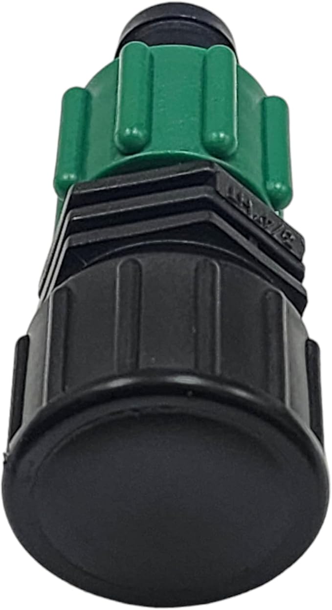 USA Made - Premium Drip Tape Irrigation Tubing END Cap 25 Pack (5/8 or .625 - .645 ID) Universal Perma-Loc Connector Barbed Locking Fitting - Fits Most Brands 16mm Drip Tape AG Tubing