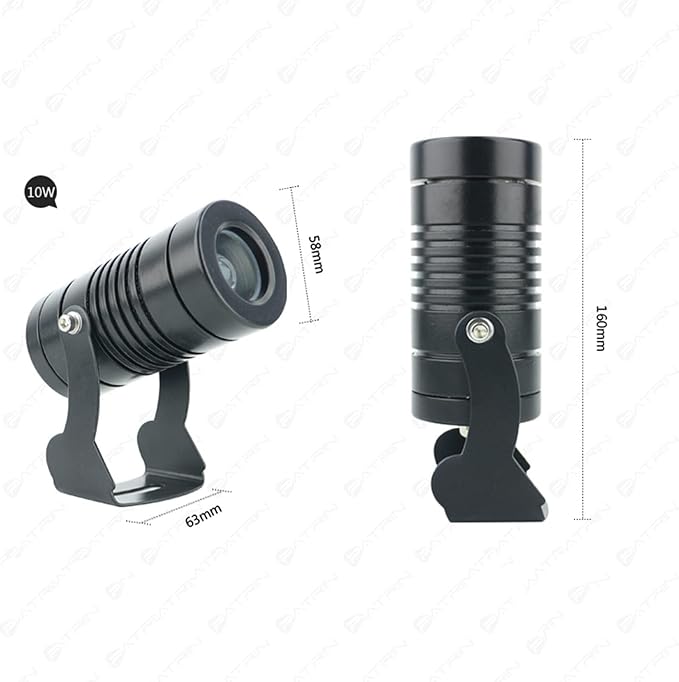 LED Spotlights - Long Range Narrow Beam Lamp IP67 Waterproof Outdoor LED Spotlight Exterior Wall Projector Lights for Building Lighting