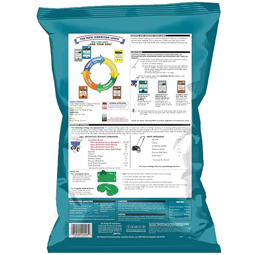 Jonathan Green (11543) Green-Up Lawn Food for Seeding &amp Sodding - 12-18-8 Grass Fertilizer (15000 Sq. Ft.)