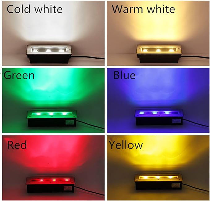 Outdoor Underground Light Long Strip Spotlight IP66 Waterproof LED Garden Buried Light AC85-110V for Driveway Patio Driveway Step Villa Landscape Lighting