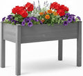 48x24x30 inch Raised Garden Bed with Legs Elevated Wooden Planter Box for Outdoor Plants Flowers Fruits Vegetable Herb Growing