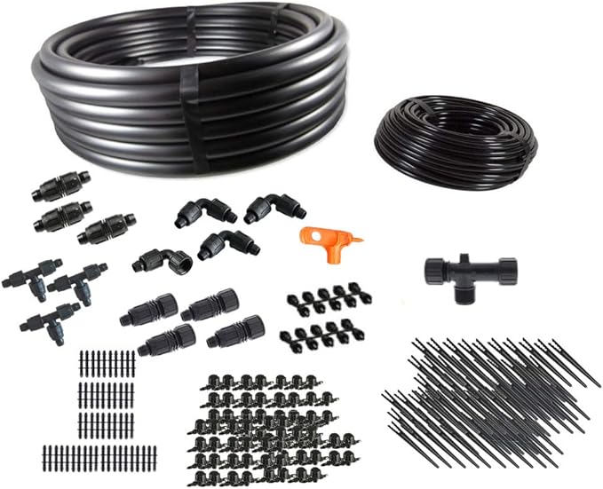 Gravity Feed Drip Irrigation Kit for Dirty Water - Kit Size : Premium