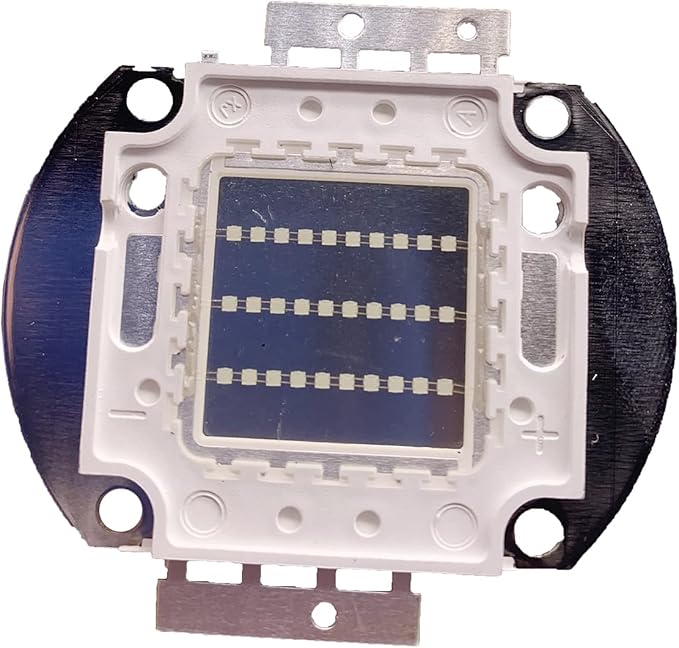 2PCS High Power LED Chip 30W Warm White Cold White Red Green Blue Yellow Deep Red 660nm Royal Blue SMD Light Bead LED Plant Grow Light (Cyan 490-495nm)