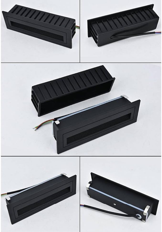 Landscape Lamp - IP65 Waterproof LED Outdoor Corner Lights Side Wall Spotlight AC85-265V Recessed Staircase Step Footer Light for Corridor Wall Lighting Projects(Warm White6W(210 * 60mm))