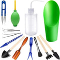 13 Pcs Mini Garden Tool Set Transplanting Tools Succulent Care Kit for Miniature Gardening Plant(12x40-160-G)