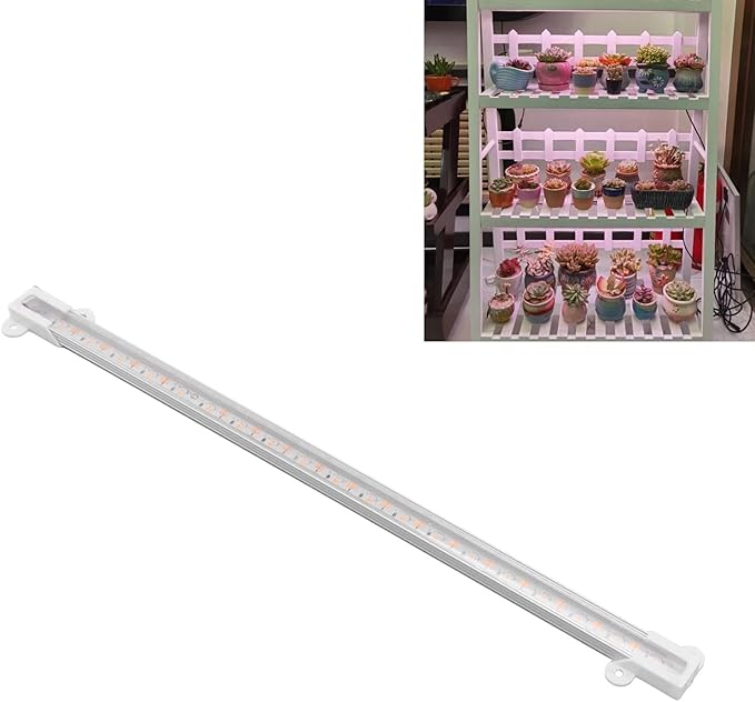GLOGLOW Solar Plant Grow Light Growing Lamps Strip with 10W Double Sided Solar Panel for Balcony Greenhouse Vegetables Flowers Indoor Gardening Plant Grow Light LED (10w)