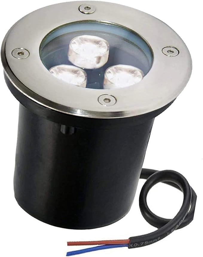 3W Water Proof LED Inground Lamp - Outdoor Recessed Spotlight for Garden and Landscape
