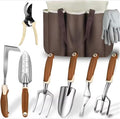 Garden Tool Set Gardening Tools Set of 9 Heavy Duty Garden Tools with Non-Slip Rubber Grip with Large Garden Bag for Tools for WomenMen for Women