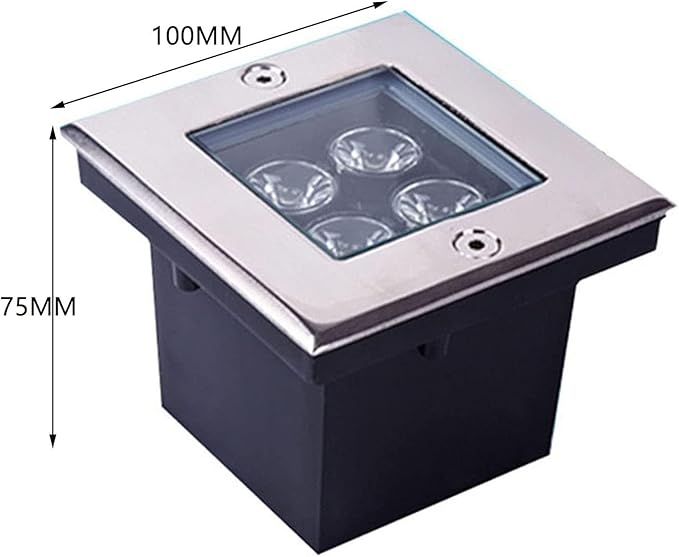 Outdoor Landscape Spotlights Underwater Pond Lights LED Spotlight Outdoor Recessed LED Light for Terrace for Gardens Paths of Swimming Pools Illumination Lights(Blue 4W(2