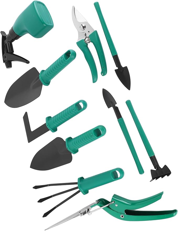 Gardening Garden Tools 10 Piece Set Scissors Spades Shovels Spray Cans Gardening Work Tools