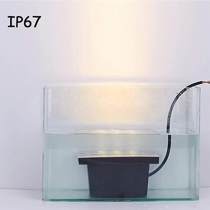 Outdoor Buried Lights - Ground LED Landscape Lamp Square Embedded LED Spotlight IP67 Waterproof Ground Lights for Terrace Courtyard Paths Sidewalks IlluminaYellow-5w