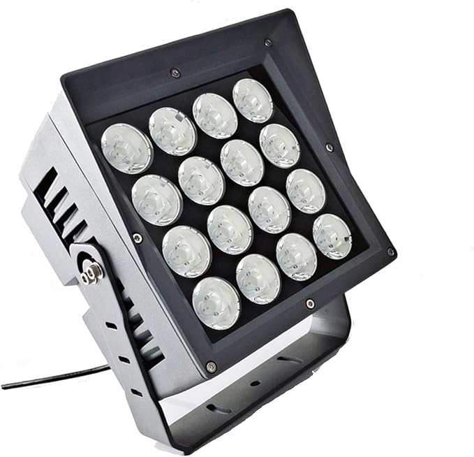 Rotating Spotlight Landscape Light Outdoor Spotlight Outdoor Waterproof Long Range Beam Light Projector Light(White80W)