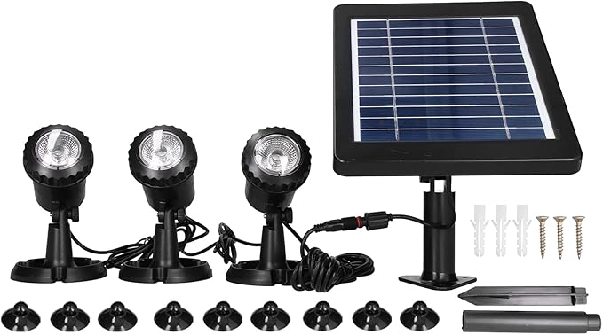 Solar Spotlight Adjustable Lighting Facilities for Courtyard Decoration IP68