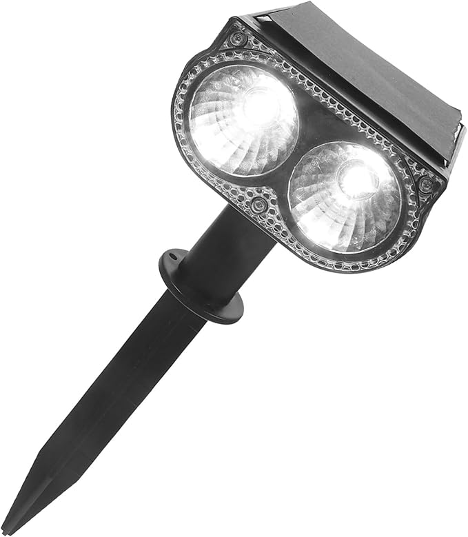 Tofficu 2pcs Outdoor Solar Lights Decorative Solar Spotlights Led Powered Patio Walkway Landscape Spotlight