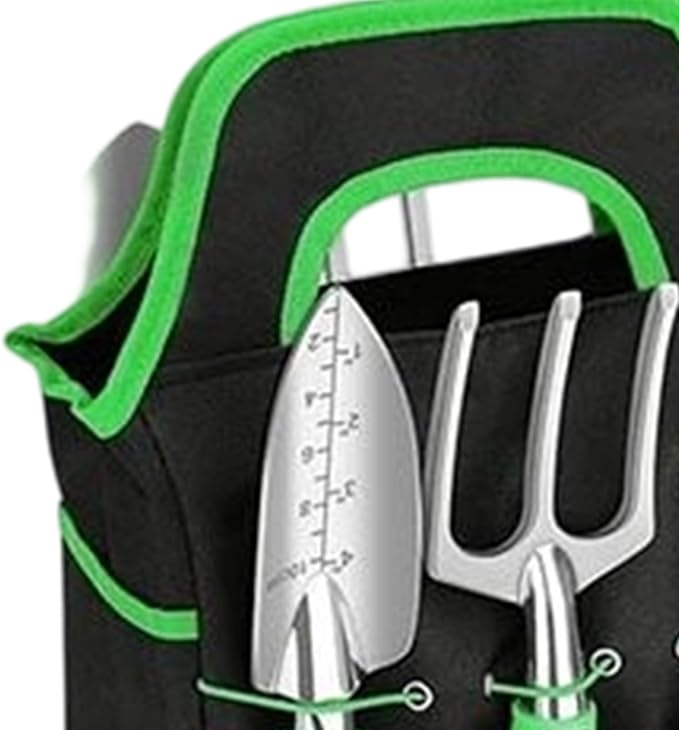 Garden Tool Set 8 Piece Stainless Steel Hand Tools Floral Gardening Kit for Planting Sturdy Metal and Design Outdoor Accessory with Ergonomic Handles Digging Weeding Soil Loosening