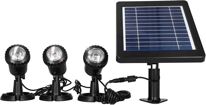 Solar Spotlights Outdoor IP68 Waterproof 3 in 1 Solar Landscape Lighting Dusk to Dawn Solar Uplights Lighting Facilities for Courtyard Decoration