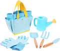 1set Boy Girl Gardening Tools Set Garden Tools for Boys and Girls Includes Shovel Rake Watering Can and Storage Basket for and Preschool Activities