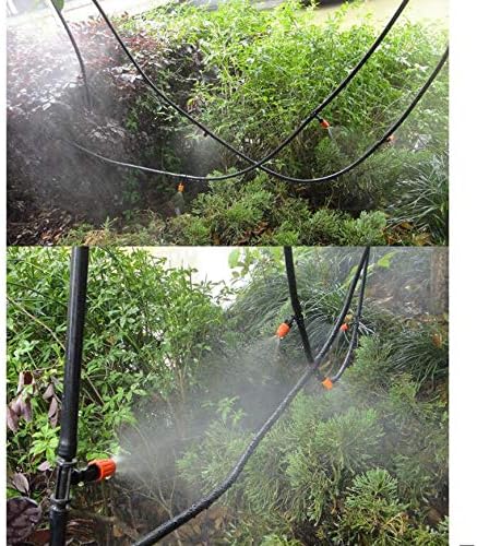 SagaSave Drip Irrigation kit Plant Watering System Gravity Fed Irrigation Water Drip Setfor Garden Greenhouse Yard Lawn Home or Vacation Use 5M 8/11 Tube 10 Nozzles