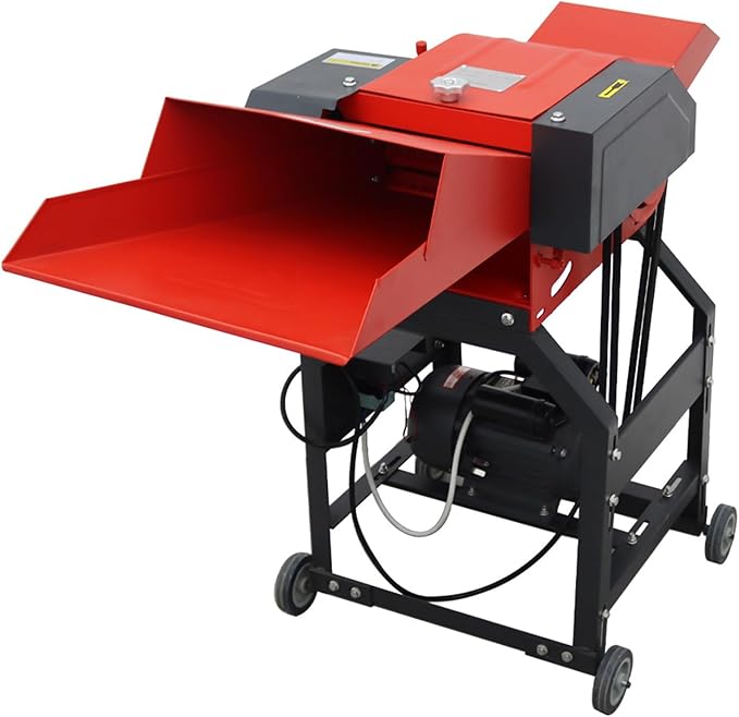 INTSUPERMAI Hay Cutter Pulverizer Grass Crusher 6-Blade Feed Crusher Grass Chaff Cutter Hay Cutter Machine Dry-Wet Straw Cutter 500-1000KG/H 220V