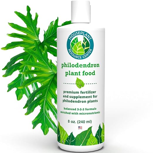 Philodendron Fertilizer – Liquid Plant Food for Strong Roots Healthy Growth &amp Lush Foliage | 3-3-3 NPK Formula with Sea Kelp Humic &amp Fulvic Acid | Essential Nutrients for Tropical Houseplant