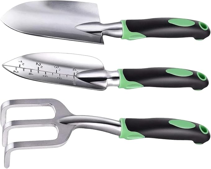 Mini Garden Tool Set Aluminum Alloy Garden Shovel Fork Skid Hand Tools for Garden Work ing Digging Loosening Soil