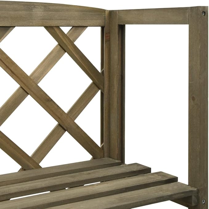 Trellis with 3 Shelves 21.6x11.8x55.1 Solid Fir Wood Planter Raised for Indoor Outdoor Garden Vegetables Flower Herb Plants Bed Elevated Wooden Box Stand for Backyard Patio BalconyGray