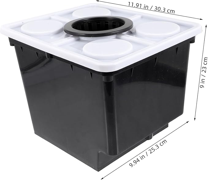 Plastic Planting Basket Hydroponic Barrel Soilless Flowerpot Fruit Basket Plant Growing Kit for Garden