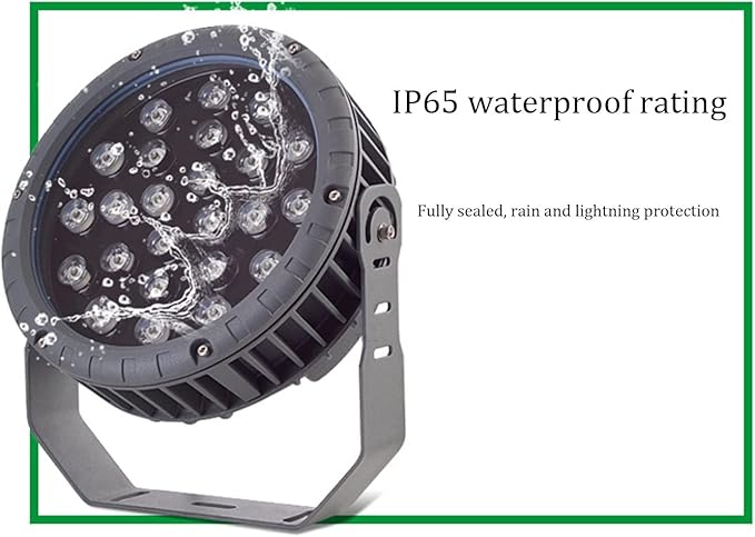 LED Landscape Lights Garden Lights IP66 Waterproof 270° Angle Adjustment Round Flood Light for Outdoor Garden Piazza Illumination Decoration