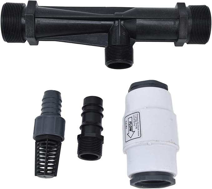 G2 External Thread Venturi Fertilizer with Check Valve Agriculture Fertilizer Injector Irrigation Tool for Garden