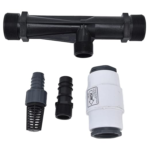 G2 External Thread Venturi Fertilizer with Check Valve Fertilizer Injector Irrigation Tool for Garden