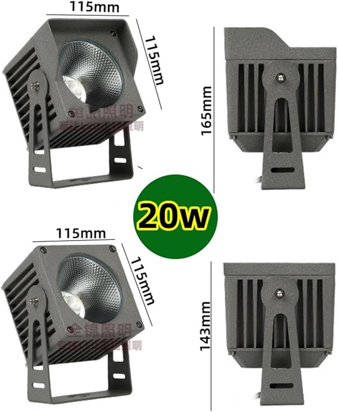 Beam Spot Lights - AC220V COB Tree Lighting LED Spotlight IP65 Outdoor Waterproof Landscape Floodlights Garden Villa Courtyard Lawn Lighting(White Light20W(220V))