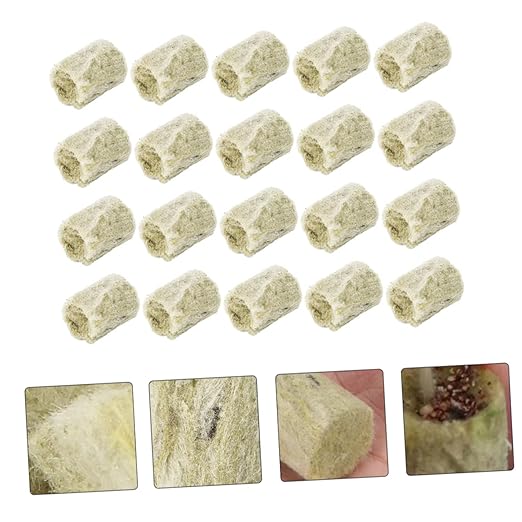 POPETPOP 120pcs Hydroponic Wool Cubes for Soilless Planting for Growth High Water-Holding Capacity for Home Gardening and Indoor Projects