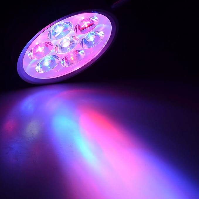 US Plug Indoor Garden Plant Grow Flexible Neck 7W LED Clip Desk Light Lamp Bulb (id: 7e9 ee5 cfe 0de 510
