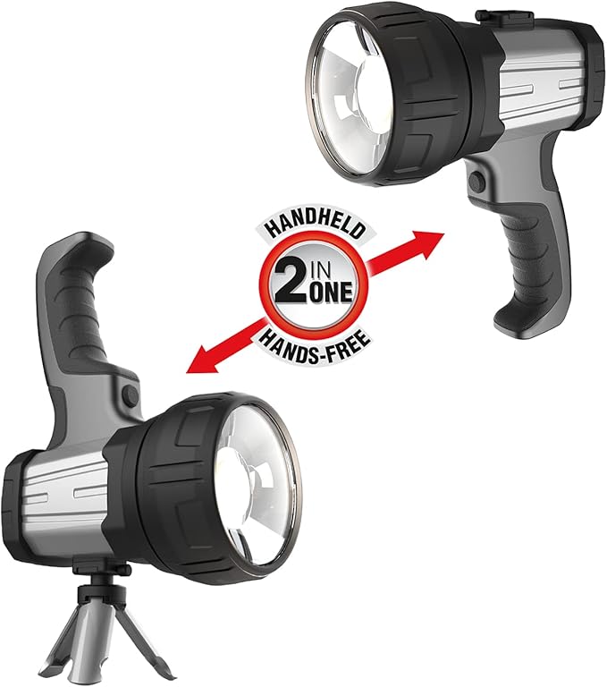 Handy Brite 2-in-1 Handheld + Hands-Free LED Work Light &amp Spotlight with Tripod