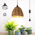 30W Full Spectrum Hanging Grow Light for Indoor Plants 4000K Warm White with Timer and 15FT Power Cord Pendant Plant Light for Large Tall Plants Garden Flowers Greenhouse