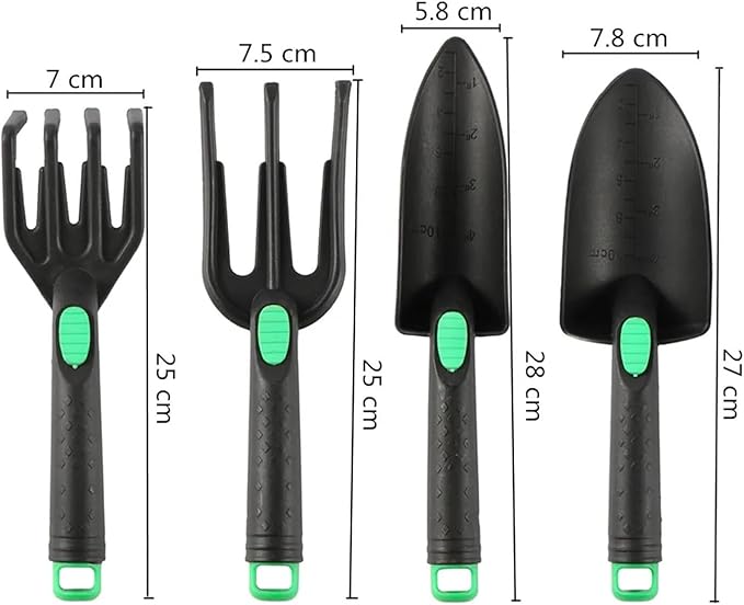 4Pcs Garden Shovel Tool Set for Planting Flowers Shoveling Potted Plants