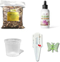 rePotme Deluxe Orchid Starter Kit - Phalaenopsis Dark Classic - (Includes Orchid Potting Mix Orchid Fertilizer Plus a 5 inch Orchid Pot Flower Clip and Plant Label)