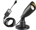Kiven IP66 Waterproof Landscape Up Down Light COB Decorative Spotlight with Plug-in Cord and Timer for Indoor Outdoor House Park Yard Step Statue Lawn Light(10W Cool White)