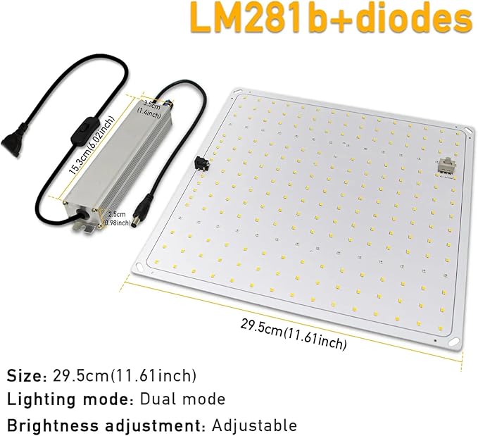 1000W Grow Light LM281b+ Diodes Full Spectrum Phytolamp Dimmable Plant Grow Light Panel for Indoor Plants Seeding Veg &amp Bloom