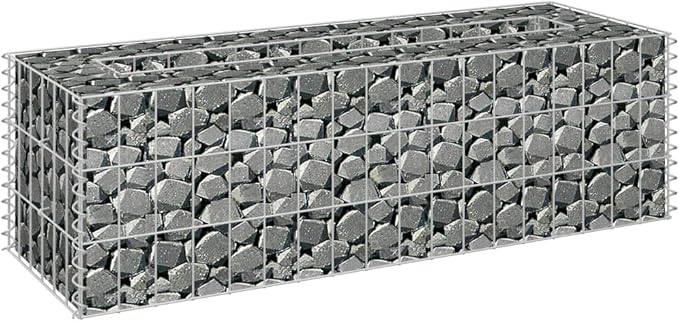 Gabion Raised Bed Galvanized Steel 35.4x11.8x11.8