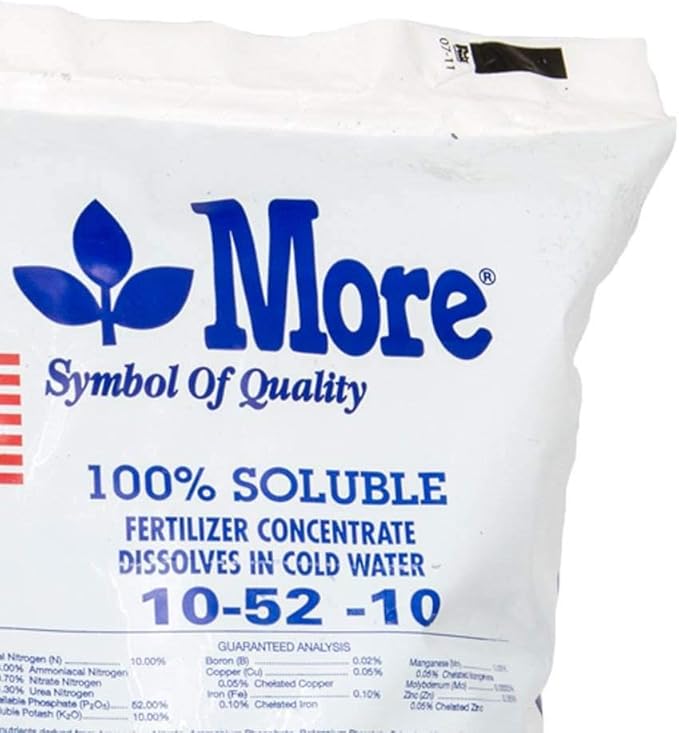 Grow More HIGH Bloom Soluble Fertilizer Concentrate 10-52-10 1EA/25 LB