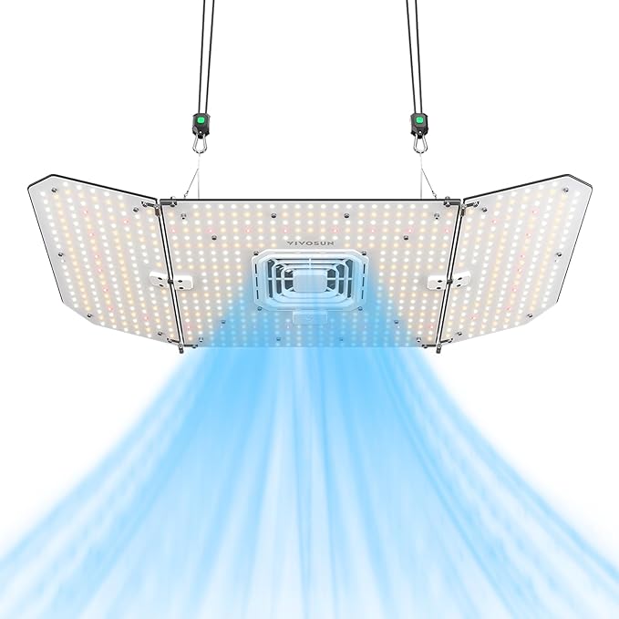 VIVOSUN AeroLight Wing AW200SE LED Grow Light 200W with Integrated Circulation Fan Compatible with App Used with Growhub Controller E42A/E25 to Achieve More Functions for 2x4/3x3 Grow Tent