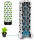 Hydroponic Kits Indoor Planting System Vertical Planting Tower Seed Beds and Net Pots for Herbs Fruit and Vegetables // 1 Pc. Beginner Hydroponics System(6 Layers)